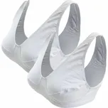 FANNIFEN Podprsenka bez vycpávkami a kostic FAN-158 2 ks Barva: Bílá, Velikost: 90D