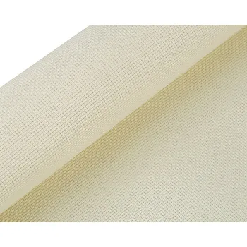 Vyšívací plátno Vyšívací látka KANAVA 5 jednobarevná vanilková 380634/2, š.50cm (látka v metráži)