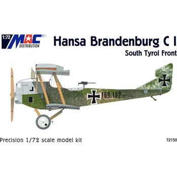 Plastikový model 1/72 Hansa Brandenburg C.I (South Tyrol Front)