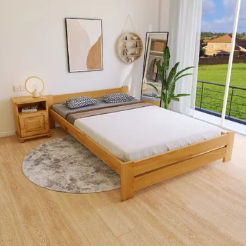 Postel Maxi Postel z masivu Evropa 120 x 200 cm - barva Olše + matrace Relax ROŠT ZDARMA