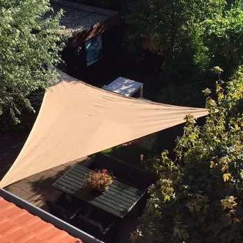 Slunečník Stínící plachta proti slunci (slunečník) - rovnostranný trojúhelník 3,6 m - Písková