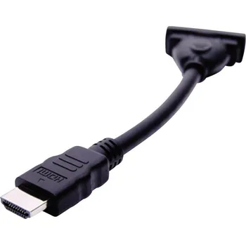 vypínač a zásuvka club3D CAC-HMD>DFD HDMI / DVI adaptér [1x HDMI zástrčka - 1x DVI zásuvka 24+5pólová] černá 12.00 cm