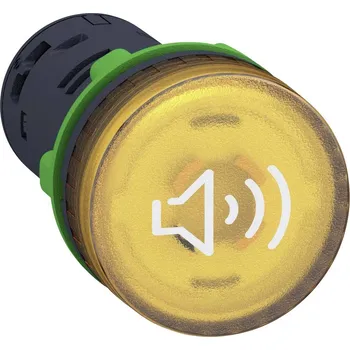 Elektrická zásuvka Schneider Electric XB5KS2M8 XB5KS2M8 bzučák s možností osvětlení, s objímkou lampičky (d x š x v) 55 x 29 x 29 mm žlutá