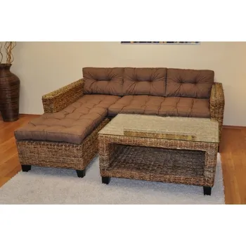 Sedací souprava Axin Trading s.r.o. Sedací souprava Penang pravá polstry hnědý melír