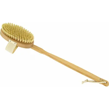 Koupelový kartáč Masážní kartáč z bukového dřeva - přír. vepř. štětiny, dlouhá odstr. rukojeť Förster´s