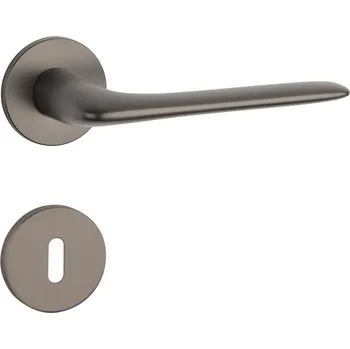 Dveřní kování AS - VIOLA - R 5S rozety BB, klika/klika T - Titan