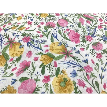 ubrus BYTEMA Ubrus - Květy CLARA růžové 45 x 135 cm