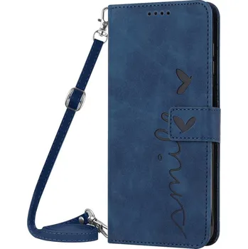 Příslušenství pro tablet VSECHNONAMOBIL 56704 ART SMILE Peněženkový kryt se šňůrkou Infinix Hot 20i modrý