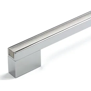 Nábytkové kování TULIP Úchytka Verona 224 chrom lesklý/imitace nerezi (TULIP Úchytka Verona 224 chrom lesklý/imitace nerezi)