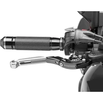 Páčka brzdy bez adaptéru PUIG 19PNN rozšiřitelná skládací stříbrná/černá