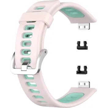 VSECHNONAMOBIL 43287 DUAL COLOUR Řemínek Huawei Watch Fit růžový-mentolový