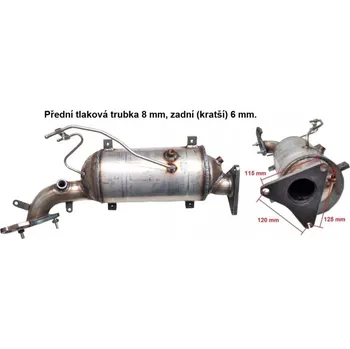 Filtr do auta Filtr pevných částic DPF. (PR JMJ 1300-2)