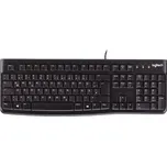 Logitech K120 Keyboard kabelový, USB klávesnice německá, QWERTZ černá odolné proti stříkající vodě