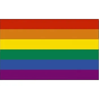 Vlajka duhová (LGBT) 30 x 45 cm na tyčce