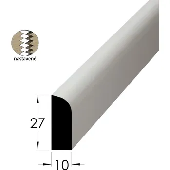 Stropní lišta Rohová vnitřní lišta - RV 2710 SM /240 nast.
