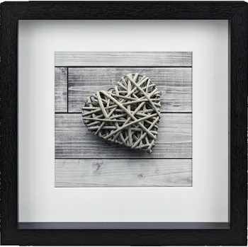 Rám na obraz Hama portrétový rámeček dřevěný SCALA, 23x23 cm, černý