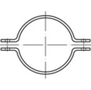 Kabelové oko TOOLCRAFT 137752 trubková objímka Trubkové úchyty Pozinkovaná ocel 1 ks