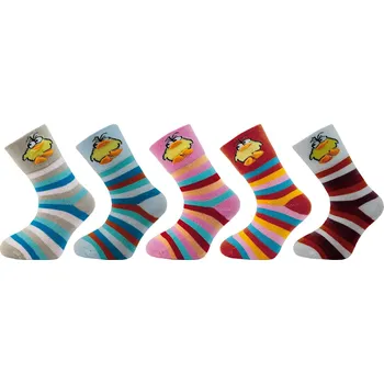 Dětské ponožky NOVIA | V017A - balení 5 párů kačenka Velikost: 8-9 ( 12-14 )