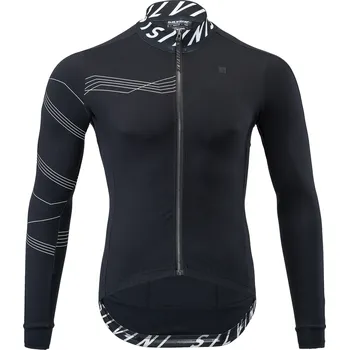 Cyklistické oblečení Pánský zateplený cyklo dres Silvini Varano MD1603 black Velikost: S