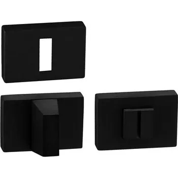 Dveřní kování TI - ROZETA - RT rozety BBQ BS - Černá matná (153)