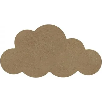 Výtvarná sada Dřevěný výřez k dekoraci Gomille, 15 cm – mrak