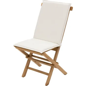 DEOKORK Zahradní skládací židle s poduškou FOXI (teak)