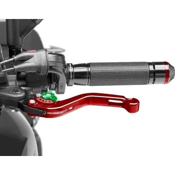 Páčka spojky bez adaptéru PUIG 280RV krátké červená/zelená