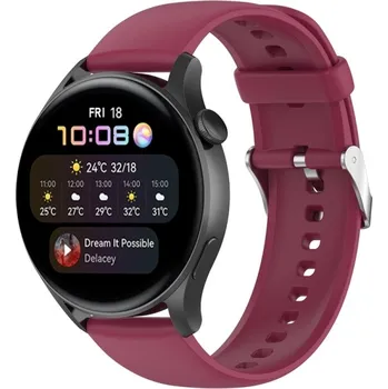 VSECHNONAMOBIL 60391 SILICONE Řemínek pro Huawei Watch 4 / Watch 4 Pro bordó