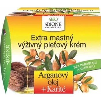 Pleťový krém Bio Arganový olej + Karité Extra mastný výživný pleťový krém 51ml Bione Cosmetics