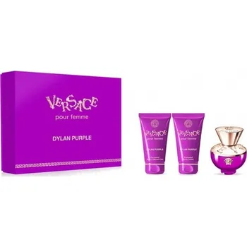 Kosmetická sada Versace Dylan Purple Set - EDP 50 ml + tělový gel 50 ml + sprchový gel 50 ml Dárková sada