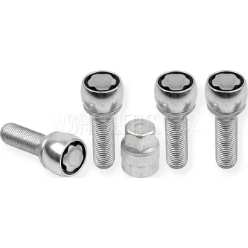 Autodoplněk Pojistné bezpečnostní šrouby M14x1,5x40 kulová R13, klíč 17, SICUBLOC AN540