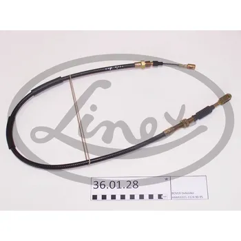 Lanko parkovací brzdy Tazne lanko, provozni brzda, , NTC3480, LINEX, 36.01.28