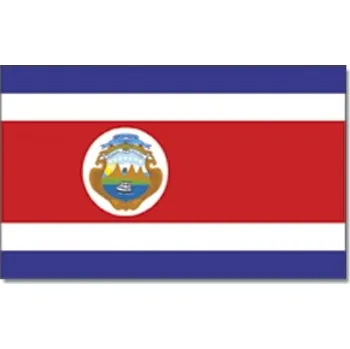 Vlajka Kostarika 30 x 45 cm na tyčce