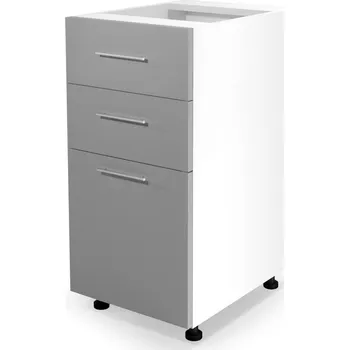 Kuchyňská skříňka Nábytek PEGAS s.r.o. Dolní skříňka VENTO D3S-40/82, světle šedá