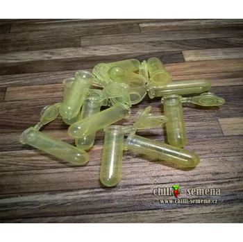 Zkumavka Zkumavka s kulatým dnem a klip uzávěrem