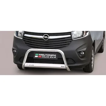 Tuning Přední ochranný rám Medium OPEL Vivaro 2014-18 Misutonida EC/MED/382 Leštěný nerez