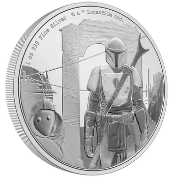 Stříbrná mince The Mandalorian™ 1 Oz 2021 (Mandalorian™ Classic) PROOF - (1.)