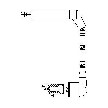 Zapalovací kabel zapalovací kabel, , BREMI, 3A40H110