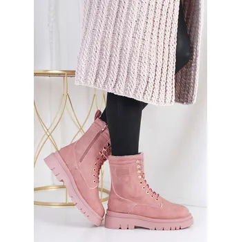 Dámská zimní obuv DoAndBe Růžové kotníkové boty G8367-6PI Velikost: 36