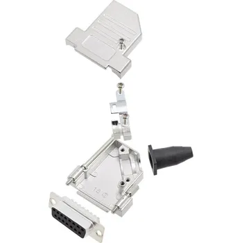 Elektrický konektor Amphenol L17DTSL25-RG-LJS-S+L77SDB25S sada D-SUB zásuvková lišta 45 ° Pólů: 25 pájecí kalíšek 1 ks