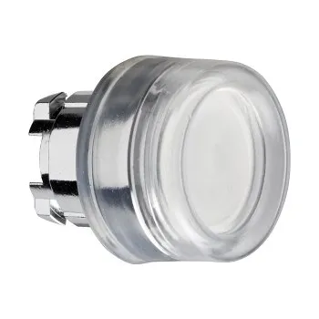 vypínač SCHN ZB4BW513 Ovládací hlavice stiskací prosvětlená, lícující s krytkou - bílá