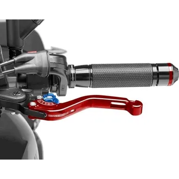 Páčka spojky bez adaptéru PUIG 280RA krátké červená/modrá