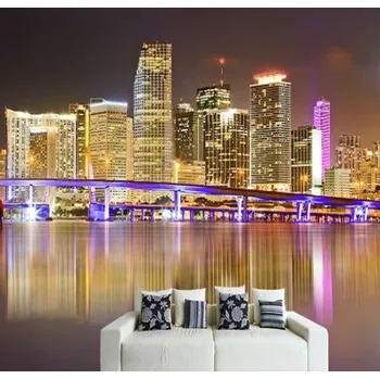 Tapeta Solution Media 3D tapeta - Neonové město MU799 1 - Voděodolné plátno - Textilní tapeta omyvatelná - 250g/m2