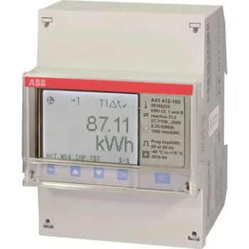 Měřicí přístroj ABB A41 412-100 2CMA170505R1000 jednofázový elektroměr 1 ks