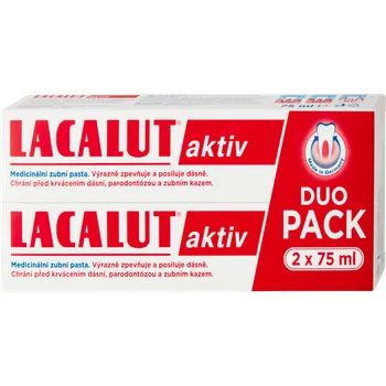 Lacalut Aktiv zubní pasta, 2x 75 ml