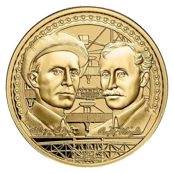 Exkluzivní zlatá mince Wright Brothers 1 Oz 2022 (Icons of Inspiration) - (5.)