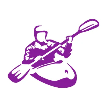 Polep vozidla SAMOLEPKA Kajakář 004 pravá (14 - fialová) NA AUTO, NÁLEPKA, FÓLIE, POLEP, TUNING, VLASTNÍ TEXT, TISK, AUTOSAMOLEPKY.cz, POLEPY, OBRÁZEK, LOGO, SAMOLEPKY