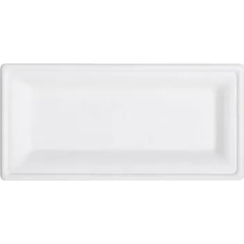 Jednorázové nádobí EKO Talíř obdélník 26x13cm z třtiny Conti (50ks)