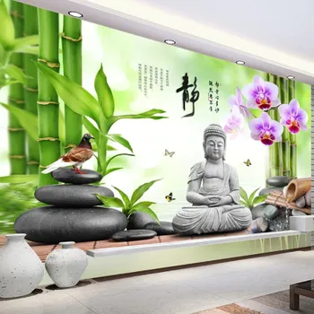 Fototapeta Solution Media 3D tapeta - Sedící budha MU3219 5 - Imitace kůže - Vliesová tapeta - 320g/m2