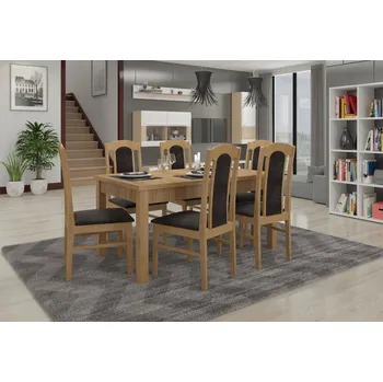 Jídelní set Nábytek PEGAS s.r.o. Sada stůl s židlemi RODOS 53 Craft Gold